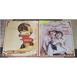 2  REPRODUCTION COCA COLA PRINTS 1895,