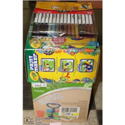 WESCOTT ART AND CRAFT CADDY, CRAYOLA PAINT MAKER &