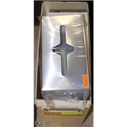 BOX OF 6 NEW METAL KLEENEX HOLDERS