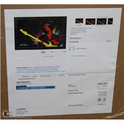 JIMI HENDRIX ART 97 X 66 CM SOHO WOOD GRAIN FRAME