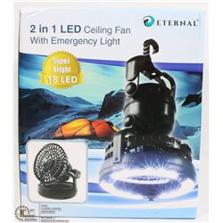 ETERNAL 2IN1 LED CEILING FAN WITH EMERGENCY LIGHT