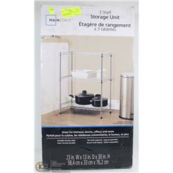 MAINSTAY METAL 3 TIER STORAGE SHELF,STAINLESS