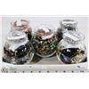 Image 1 : 5 SMALL JARS FILLED WITH FASHION JEWELRY
