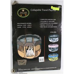 PETLIFE COLLAPSIBLE TRAVEL PLAYPEN ,LARGE