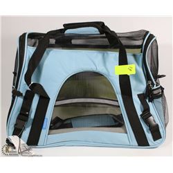 OXFORD LARGE PET TRAVEL CARRIER TOTE,BLUE