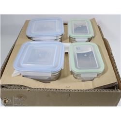 GLASSLOCK OVEN 24PC SET GREEN/BLUE