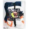 Image 1 : NFL MINK SHERPA THROW BLANKET,CHICAGO BEARS