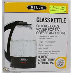 BELLA GLASS KETTLE 1.7 LITRES