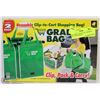 Image 1 : REUSABLE CLIP-TO-CART SHOPPING BAG,TWO PER BOX