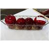 Image 1 : LOT OF VINTAGE RED GLASS FLOATS
