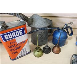 LOT OF OIL TINS