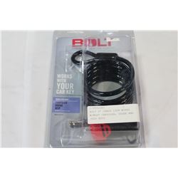 BOLT 6 CABLE LOCK WORKS W/MOST CHRYSLER, DODGE AND JEEP KEYS