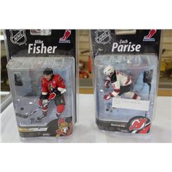 TWO NHL FIGUIES PARISE AND FISHER