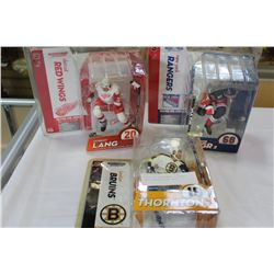 THREE NHL MCFARLANE FIGURES LANG THORNTON AND SAGR