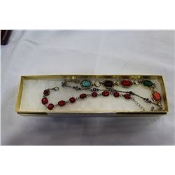 THREE PRECIOUS STONE BRACELETS