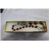 Image 1 : THREE PRECIOUS STONE BRACELETS