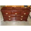 Image 1 : MAHOGANY FINISH 7 DRAWER DRESSER