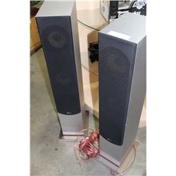 PAIR OF LG FLOOR SPEAKERS