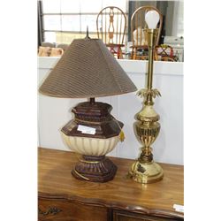 TWO ESTATE TABLE LAMPS