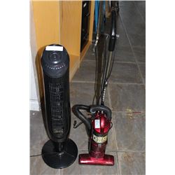 SHARK VACUUM AND TOWER FAN