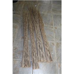 FOUR BUNDLES OF DECORATIVE STICKS