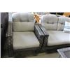 Image 3 : FOUR PIECE PATIO SET LOVESEAT TWO CHAIRS AND COFFEE TABLE
