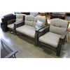 Image 8 : FOUR PIECE PATIO SET LOVESEAT TWO CHAIRS AND COFFEE TABLE