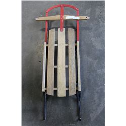 VINTAGE WOOD AND IRON SLED