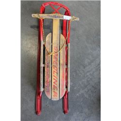 VINTAGE WOOD AND IRON SLED