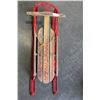 Image 1 : VINTAGE WOOD AND IRON SLED