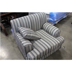 BRAND NEW ASHLEY FURNITURE STRIPED ARMCHAIR