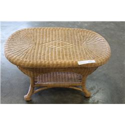 WICKER COFFEE TABLE