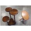 Image 1 : TRIPLE PEDASTLE PLANTSTAND AND SMALL OVAL STAND