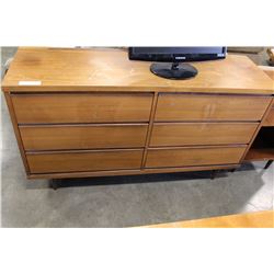 VINTAGE WALNUT 6-DRAWER DRESSER