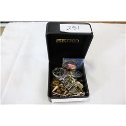 CASE WITH MENS FAKE ROLEX ETC
