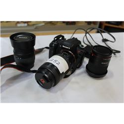 SONY CAMERA AND LENSES model a-350