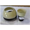 Image 2 : TWO MOCHACHINO ART GLASS VASES
