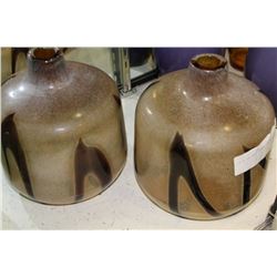 PAIR OF ART GLASS VASES