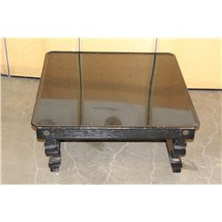 BLACK LACQUER FOLDING EASTERN TABLE