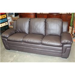 BRAND NEW BROWN LEATHER ASHLEY FURNITURE SOFA AND LOVESEAT RETAIL $2000