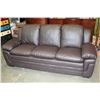 Image 1 : BRAND NEW BROWN LEATHER ASHLEY FURNITURE SOFA AND LOVESEAT RETAIL $2000