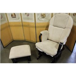 SHERMAG PLATFORM ROCKER AND OTTOMAN