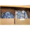 Image 2 : LOT OF LIBERTY BLUE ETC POTTERY DINNER WARE