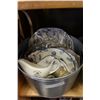 Image 1 : BUCKET OF ANTIQUE PLATTERS AND PLATES