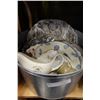 Image 2 : BUCKET OF ANTIQUE PLATTERS AND PLATES