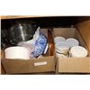 Image 2 : BOX OF KITCHEN ITEMS AND CANNISTER SET