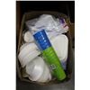 Image 2 : BOX OF STYROFOAM CUPS BOWLS AND CUTLERY