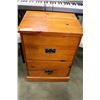 Image 1 : TWO DRAWER PINE NIGHTSTAND