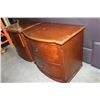 Image 2 : PAIR OF BOWFRONT NIGHTSTANDS