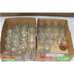 2 BOXES OF BAR GLASSES